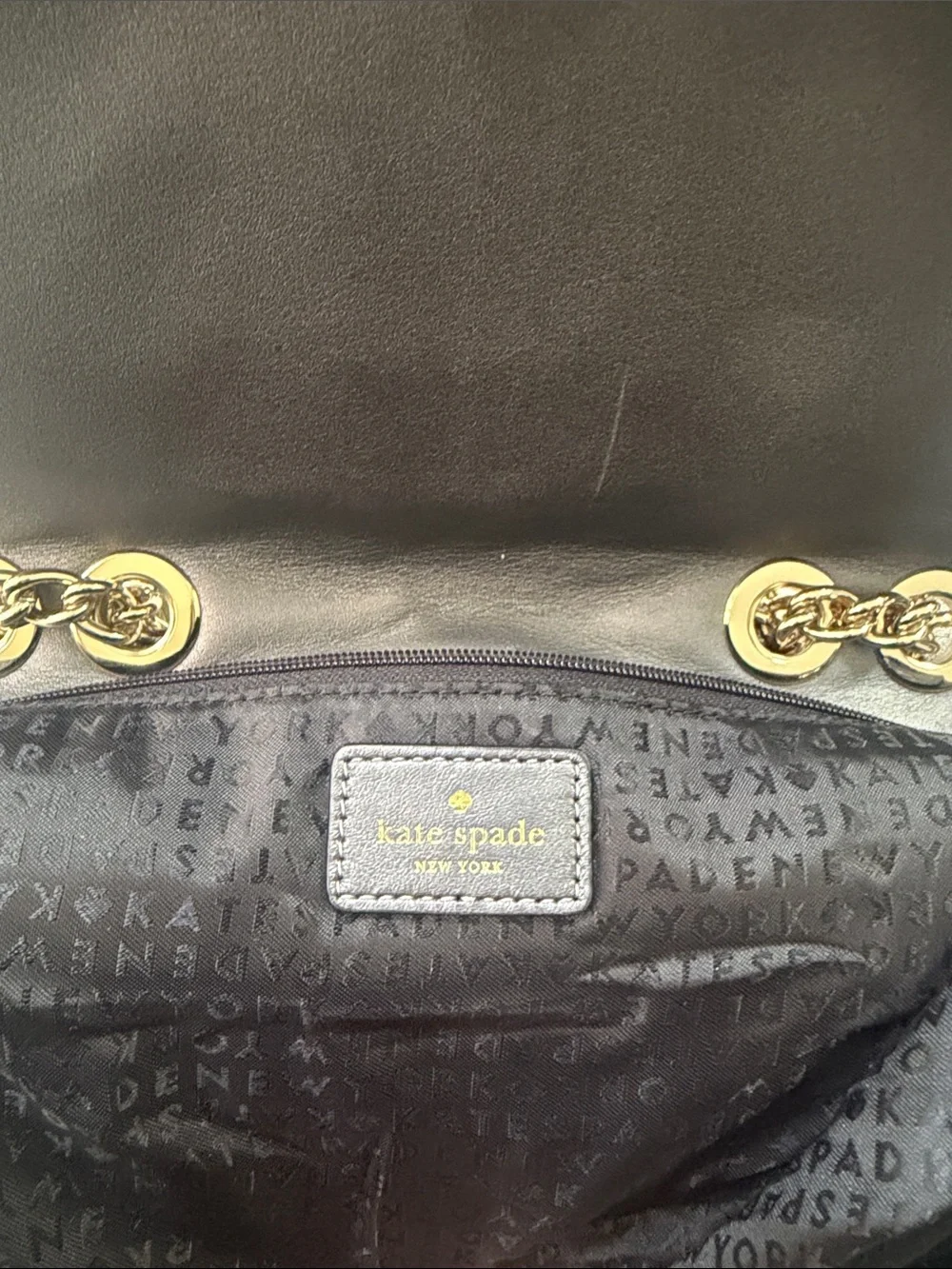 Kate Spade‎ Emelyn Briar Lane Quilted Gunmetal Shoulder Bag
